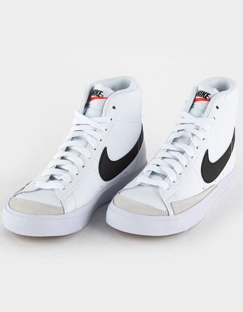 NIKE Blazer Mid '77 Kids Shoes | Tillys Girls Nike Blazers, Dress Shoes For Teen Boys, Kids Nike Blazers, Mike Blazers, Nike Blazers Mid 77's, Shoes To Get For School, Nike Shoes For Kids, Back To School Sneakers