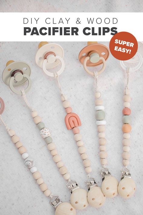 Wooden Bead Pacifier Clip Diy, How To Make A Dummy Clip, Soother Clips Diy, How To Make Dummy Clips, How To Make Pacifier Clips, Dummy Clips Diy How To Make, Diy Binkie Clips, Diy Soother Clip, Pacifier Clip Diy Crochet