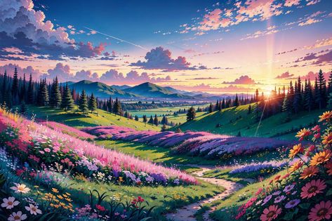 Hd Landscape, Cute Laptop Wallpaper, World Wallpaper, Fantasy Background, Desktop Wallpaper Art, Scenery Background, Dreamy Landscapes, Image Background, Drawing Wallpaper