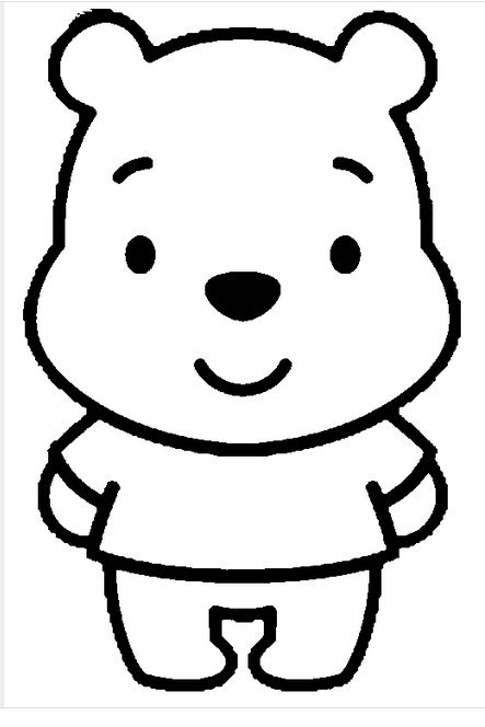 Easy Cartoon Characters, Pooh Winnie, Baby Disney Characters, Disney Character Drawings, Easy Disney Drawings, Disney Cuties, Cartoon Drawings Disney, Disney Cartoon Characters, Drawing Eyes