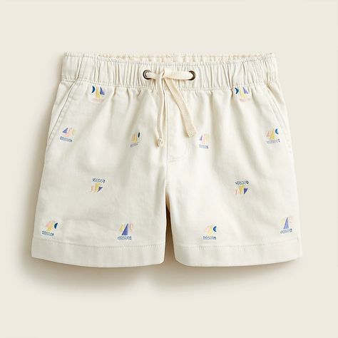 J.Crew: Boys' Dock Short With Sailboats For Boys Kids Collage, Trendy Baby Boy Clothes, Dads Favorite, Guys Clothing Styles, Terry Shorts, Kids Pants, Sailboats, Boys Clothing