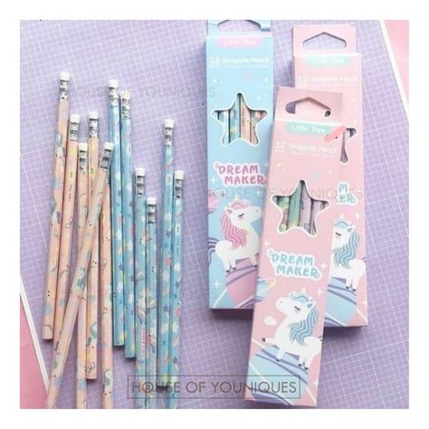 12 pc unicorn pencil Flower Puns, Unicorn Pencil, Life Gifts, Diy Pencil Case, Stationary School Supplies, Cute Stationary School Supplies, Diy Pencil, Stationary Supplies, Stationary School