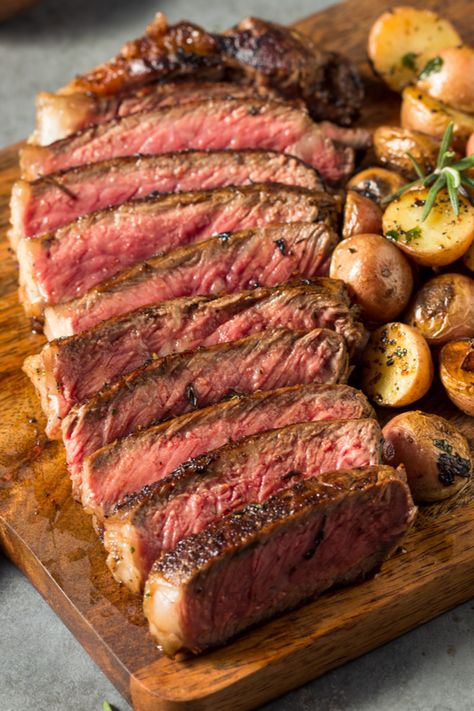 Onion Butter, Steak Doneness, New York Strip Steak, Filet Mignon Recipes, New York Strip, Rare Steak, Grilling Utensils, Tender Steak, Easy Steak