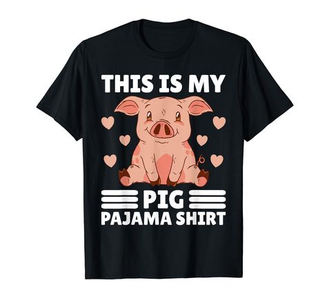 PRICES MAY VARY. This is a cute pig pjs with the saying "This Is My Pig Pajama Shirt" for women or girls looking for a cute pig pajama shirt. Lightweight, Classic fit, Double-needle sleeve and bottom hem Pjs Cute, Pig Graphic, Pig Stuff, Farmer Girl, Cute Pig, Cute Pigs, Crochet Baby Hats, Girl T Shirt, Pajama Shirt