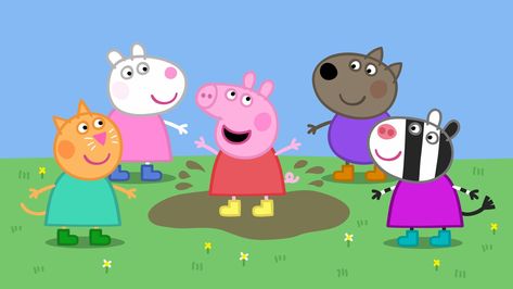 Peppa Pig and Friends Peppa Pig Full Episodes, Peppa Pig Imagenes, Heo Peppa, Peppa Pig Teddy, Peppa Pig Birthday Party Decorations, Peppa Party, Peppa Pig Family, Pig Christmas, Pig Character