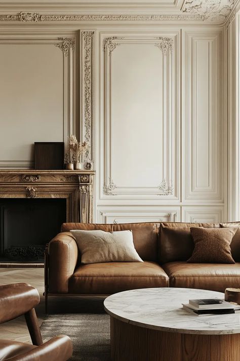 Romance in the Details: 40 French Country Living Room Designs You’ll Love | VIVA French Farmhouse Interior Design, Modern English Country Living Room, French European Decor, French Country Modern Living Room, French Chateau Living Room, Vintage Apartment Aesthetic, English Country Living Room, Modern English Country, Country Living Room Design