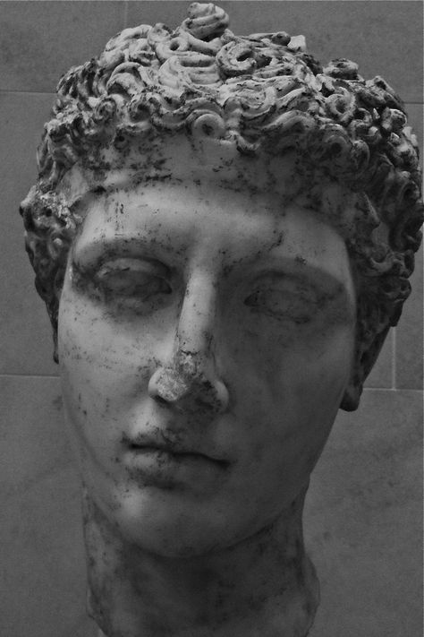 Marbel head of an athlete, Roman, Antonine period, ca. A.D. 138-92 Statue Wallpaper, Gray Scale, Man Portrait, Marble Statues, Portrait Sculpture, Download Free Images, Free Images, Marble, Statue