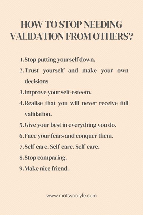 How to stop needing validation. What Is Validation, Add Value To Others, Male Validation Affirmations, Internal Vs External Validation, Why Do I Need Validation, How To Stop Looking For Validation, How To Not Need Validation, Need For Approval, How To Validate Feelings