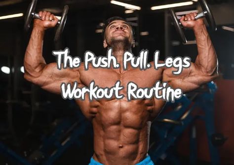 PPL Workout: The Push, Pull, Legs Workout Routine Ppl Workout Routine Men, Push Pull Legs Workout Plan For Women, 6 Day Push Pull Legs Workout, Ppl Workout Routine, Mens Workout Routine, Push Pull Legs Workout Schedule, Push Pull Legs Workout Plan Men, Legs Push Pull Routine, Push Pull Legs Split Workout Routines