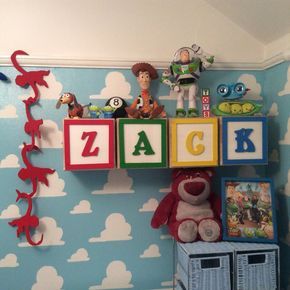 Toy Story themed nursery - I can't even begin to explain how much I love this! Toy Story Bedroom, Toy Story Nursery, Toy Story Room, Disney Themed Rooms, Casa Disney, Deco Disney, Toy Story Baby, Disney Bedrooms, Boy Nursery Themes