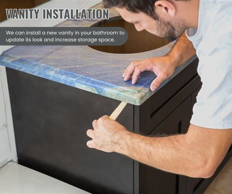 Featured Service: Vanity Installation The company can install a new vanity in your bathroom to update its look and increase storage space. Diy Bathroom Remodel, In A Hurry, Kitchen Remodeling, Diy Bathroom, Bathroom Remodel, Do It Yourself, Bathrooms Remodel, Storage Space, Kitchen Remodel