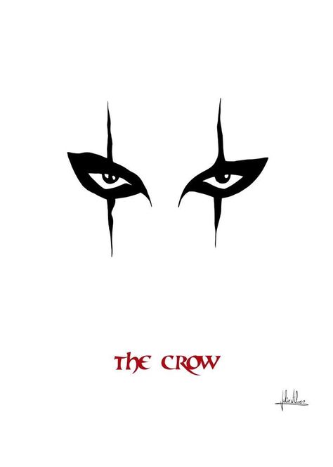 The Crow Tattoo Ideas, The Crow Movie Tattoo Ideas, The Crow Drawing, The Crow Tattoo, The Crow Movie, Crow Logo, Madara Vs Hashirama, Crows Drawing, Crow Mask