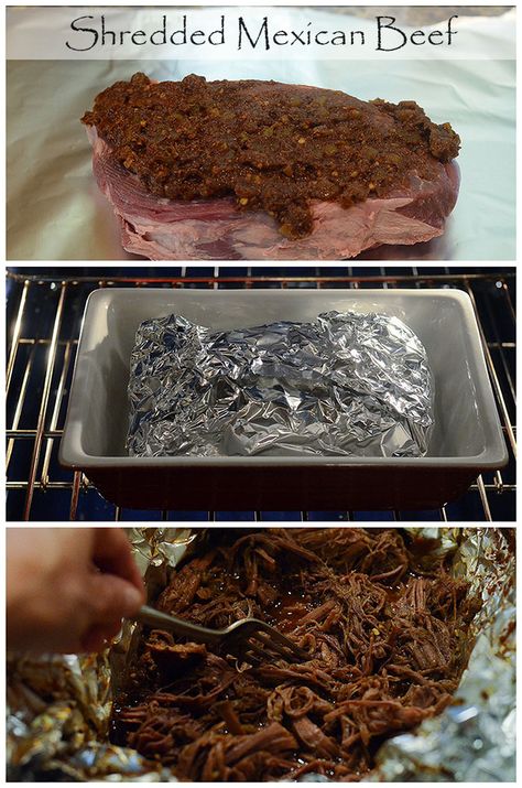 Great method for cooking incredibly tender, super flavorful shredded beef. Perfect for tacos, burrito bowls, nachos, and enchiladas. #mexicanfood Shredded Mexican Beef, Mexican Shredded Beef, Mexican Beef, Burrito Bowls, Shredded Beef, Latin Food, Beef Dishes, Mexican Dishes, Popular Recipes