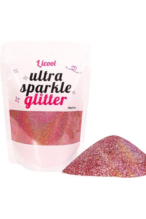 Holographic Glitter Powder Dust, 100g Craft Glitter for Epoxy Resin, Glitter Sequins, Loose Glitter for Face Body Hair Eye, Makeup Cosmetic Glitter for Nails Festival Decoration (Laser Rose) Glitter For Face, Nails Festival, Gallon Of Paint, Resin Glitter, Cosmetic Glitter, Resin Jewelry Making, Glitter Powder, Loose Glitter, Body Glitter