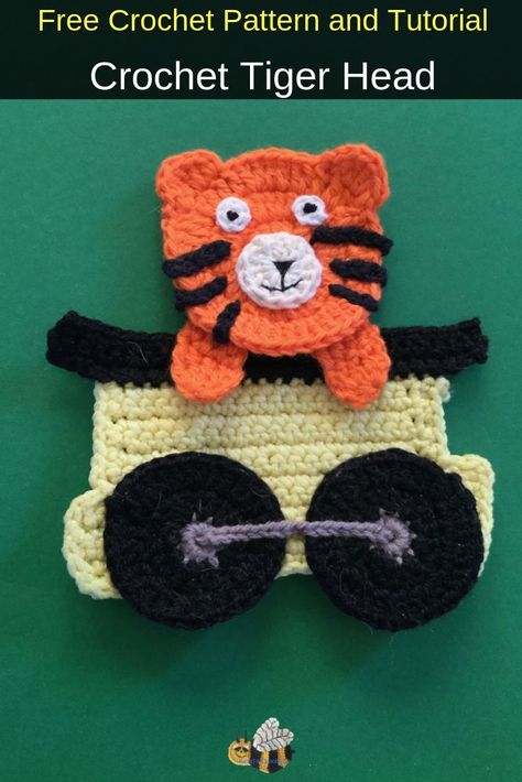 Train Crochet, Crochet Train, Crochet Tiger Pattern, Appliqué Crochet, Tiger Crochet, Crochet Tiger, Tiger Applique, Crochet Bears, Crochet Applique Patterns Free