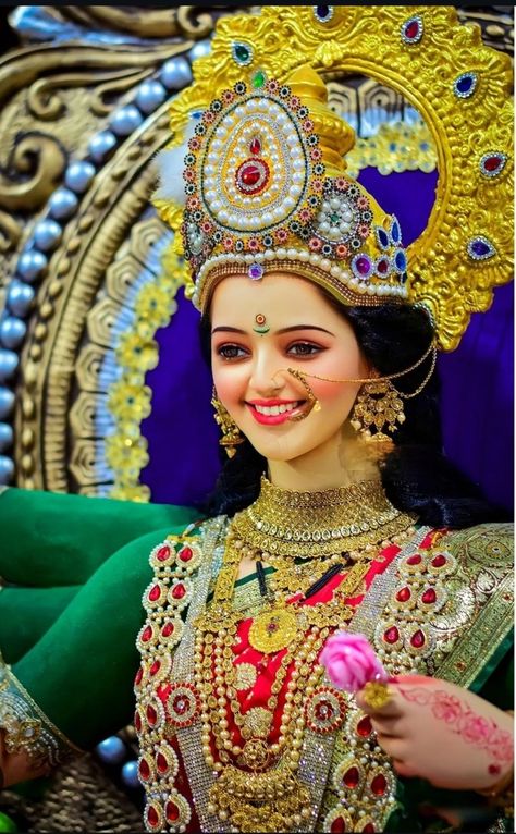 Maa Durga Smile Face, Durga Aesthetic, Jai Mata Di Photo, Navratri Mata, Devi Photos, Maa Durga Hd, Venkateswara Swamy Images Hd 1080 Wallpaper, Navratri Wallpaper, Republic Day Photos