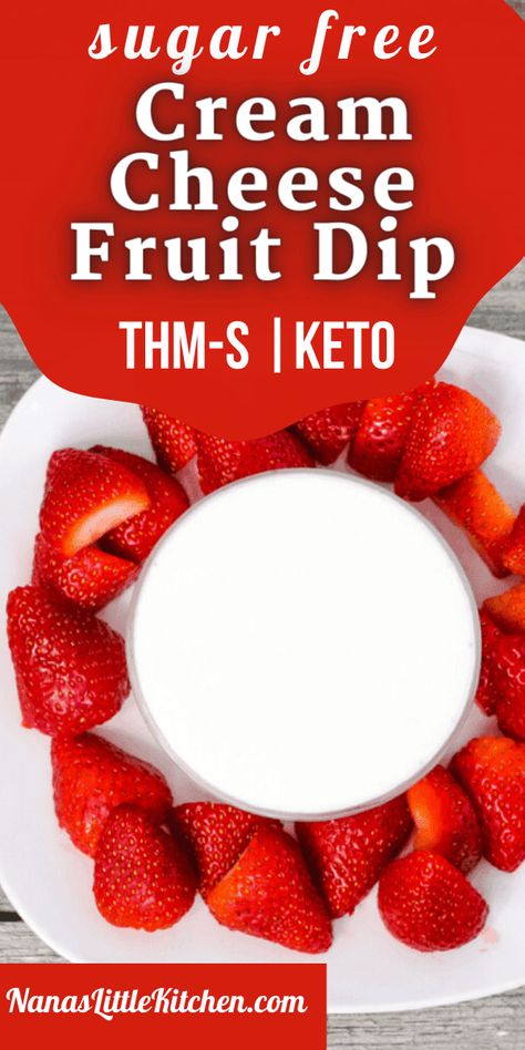 Thm Dip Recipes, Cream Cheese Dip Keto, Healthy Cream Cheese Fruit Dip, Keto Fruit Dip With Cream Cheese, Fruit Dip Keto, Low Calorie Fruit Dip, Low Carb Fruit Dip, Appetizers For Diabetics, Keto Fruit Dip