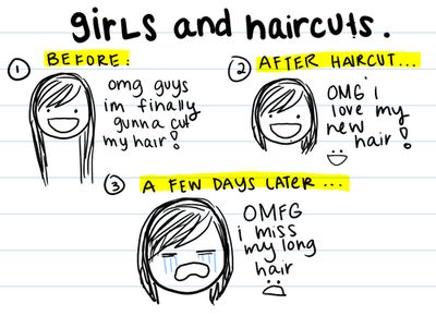 girls and haircuts Women Logic, Logic Memes, Girl Haircut, Funny Girl, Images And Words, How I Feel, New Hair, I Laughed, Just In Case