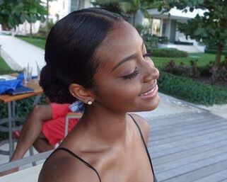 Relaxed Hair Health, Slick Bun, Justine Skye, Daily Action, Slick Back, Acne Remedies, Natural Hair Inspiration, Relaxed Hair, Action Plan