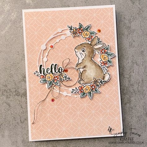 Stampin Up Easter Bunny, Bunny Punch, Hello Irresistible, Stampin Up Ostern, Irresistible Blooms, Stampin Up Easter Cards, Easter Bunny Cards, Stampin Up Easter, Bunny Cards