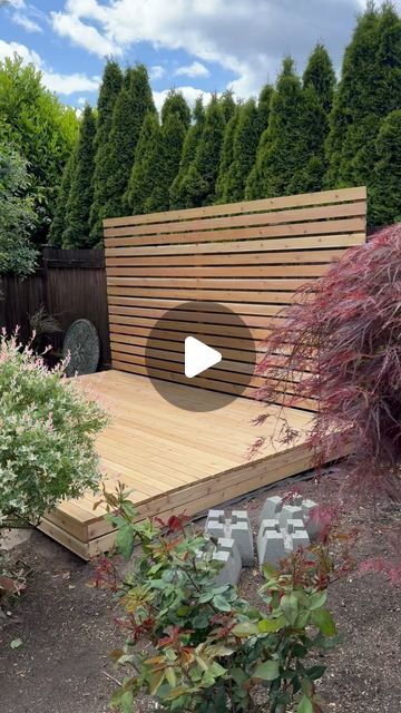 Ramon Mendez on Instagram: "Latest project. Floating deck with accent wall. It’s a good focal point for your backyard or any area of your property. #floatingdeck #cedardeck #pnwlife #bbq #backyard" Bbq Backyard, Pavers Backyard, Cedar Deck, Floating Deck, Outdoor Patio Bar, Apartment Luxury, Apartment Plants, Balcony Ideas Apartment Indian, Deck Decorating Ideas On A Budget