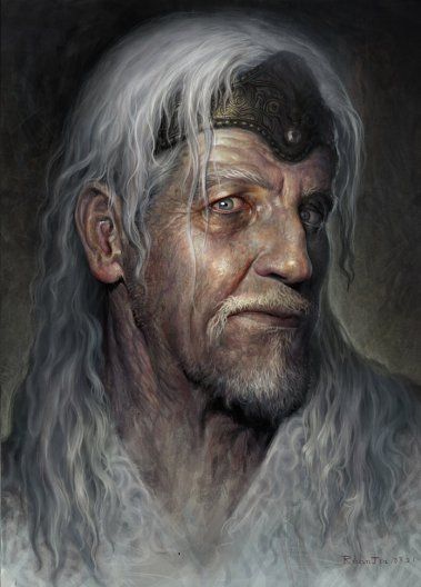 Ruan Jia Fantasy Role Playing, Fantasy Portraits, Human Male, Fantasy Male, Fantasy Rpg, Medieval Fantasy, Digital Portrait, Old Man, Character Portraits