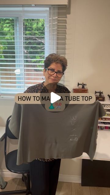 Mahyar Hosseiny on Instagram: "Making a very easy summer top for the beginners. This measures are good for size L-XL . Making sure your fabric is stretchy other fabric doesn’t work for this project because there is no open side for wearing. For other sizes you can get around your chest -10cm x your favourite length. My fabric is tricot . 🧷🧵✂️🪡
.
.
.
#reels#sewing #sewingproject #crafts #arts #instagram #seamstress #sewingtipsandtricks #westvancouver #handmade #mombusiness e" How To Sew A Top For Beginners, How To Sew A Top, Dhurata Dora, Crochet Tunic Pattern, Summer Top Pattern, Sewing Top, Sewing Shirts, Sewing Alterations, Formal Tops