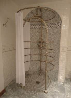 Vintage Style shower - 1920s glamour | Bathroom | Pinterest | 1920s ... 1920 Bathroom 1920s Style, Edwardian Bathrooms, 1920 Bathroom, Vintage Bathroom Design, 1920s Bathroom, Second Bathroom, 1920s Glamour, Trip To Chicago, Vintage Houses