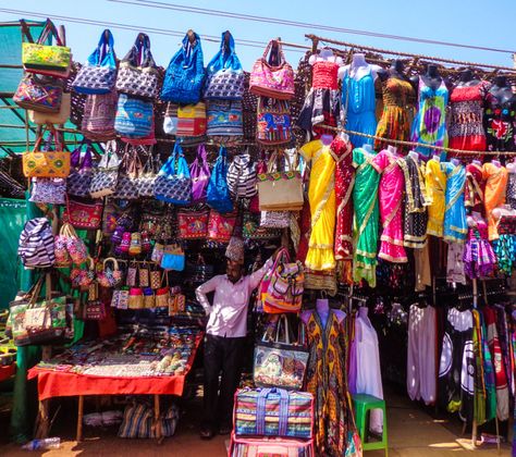 Shopping in Goa: 3 Amazing Markets in Goa you would be Crazy to Miss - Global Gallivanting Travel Blog Goa Shopping, Goa Itinerary, India Packing List, Anjuna Beach, Travel India Beautiful Places, Weather In India, Goa Travel, India Holidays, Vietnam Backpacking