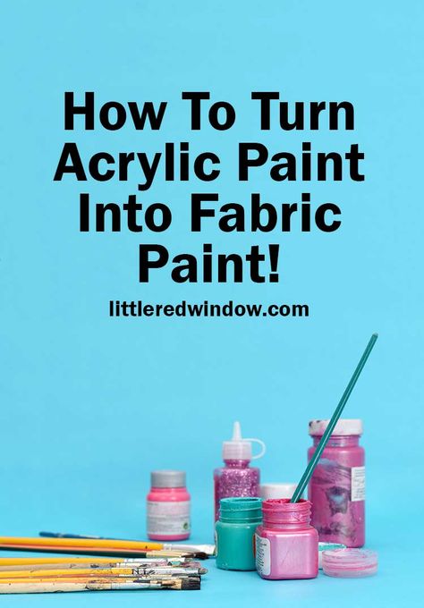 Acrylic Paint On Fabric, Fabric Paint Diy, Window Crafts, Fabric Painting Techniques, Fabric Painting On Clothes, Paint Diy, Acrylic Craft Paint, Painted Sticks, Pink Paint