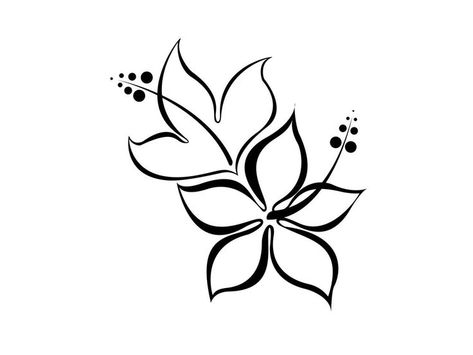 Drawings Of Designs Of Flowers - ClipArt Best Gladiolus Flower Tattoos, Hibiscus Flower Tattoos, Tattoo Wallpaper, Simple Flower Drawing, Hibiscus Tattoo, Flower Tattoo Drawings, Gladiolus Flower, Simple Flower Design, Hawaiian Tattoo