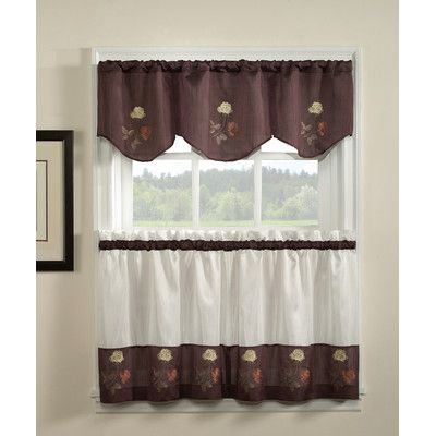 Rose Kitchen, Sweet Interior, Kitchen Curtain Sets, Tier Curtains, Kitchen Valances, Velvet Blanket, Black Windows, Curtain Valance, Premium Bedding