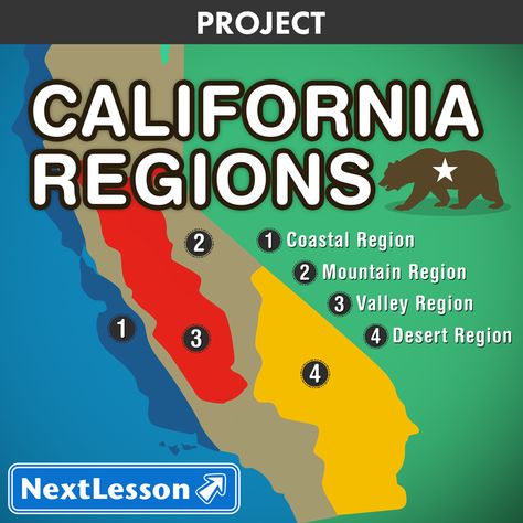 What Are The Similarities And Differences Of The 4 California Regions? In this project, students will learn about all four of California's regions. After becoming an expert on all of the regions, students will choose one region to research further and create a travel brochure. There is an optional extension where students create a 30-60 second movie commercial persuading others that the specific region they researched is the best. There is a video, handouts, a reflection, and a rubric inc... California Regions Project 4th Grade, California History Projects, World Map Crafts, California Regions, 3rd Grade Social Studies, Social Studies Education, Performance Tasks, 4th Grade Social Studies, Classroom Expectations