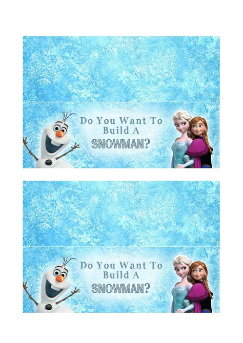 Do You Want to Build a Snowman Printable Frozen Birthday Party Printables, Birthday Party Frozen, Ideas For Birthday Party, Wanna Build A Snowman, Frozen Printables, Snowman Diy, Elsa Birthday Party, Snowman Kit, Printable Cupcake Toppers