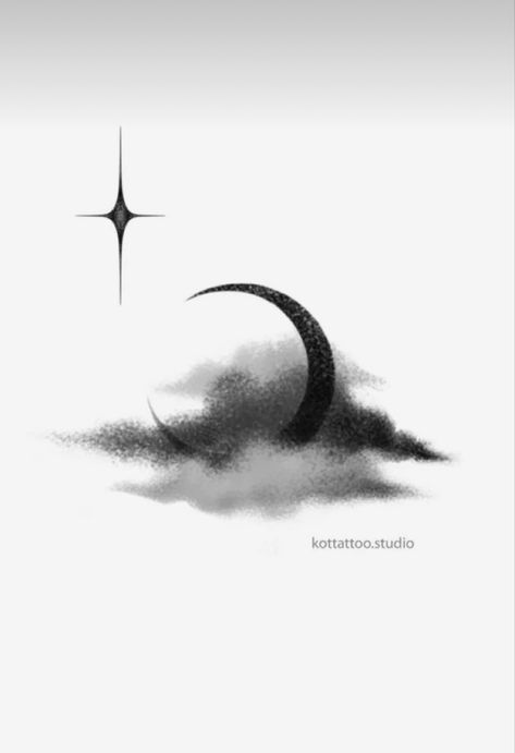 Eclipse Tattoo Minimalist, Dark Coverup Tattoo Ideas, Tattoo Moon Ideas, Cover Up Tattoo Mujer, Small Cover Up Tattoo Ideas, Coverup Tattoo Ideas For Women Cover Up, Coverup Tattoo Designs, Eclipse Tattoo, Cloud Tattoo Design