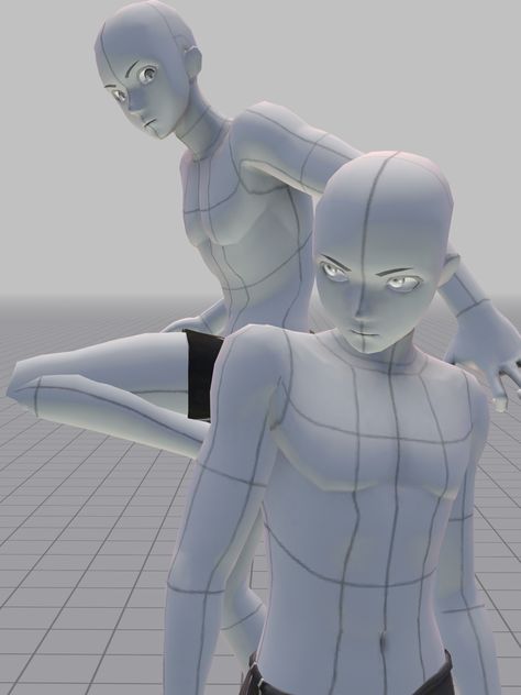 Throwing Head Back Reference, 3d Male Pose, 2 People Poses Drawing Reference Enemies, 3d Drawing Reference Poses, Easy Pose 3d Male, Dynamic Poses Duo, 3d Poses Reference Male, Easypose References, 3d Base Pose