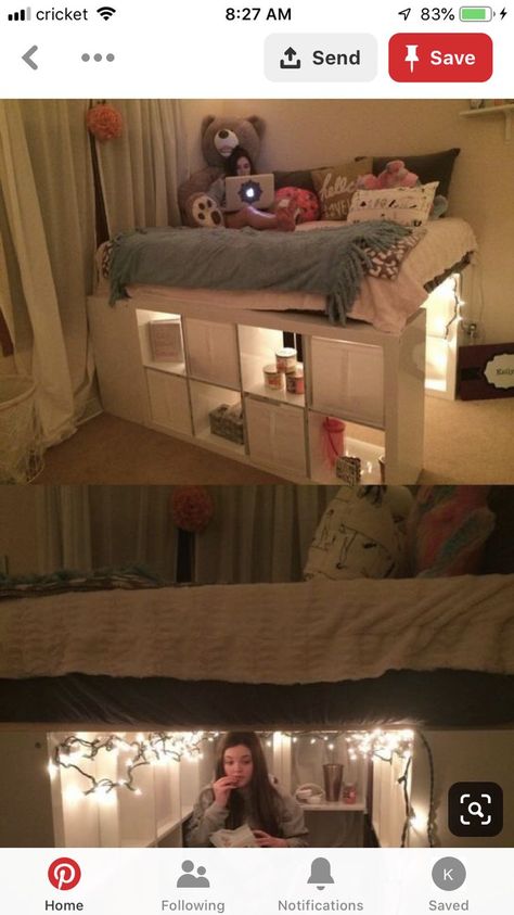 Ikea Loft Bed, Kid Bedrooms, Beds For Small Rooms, Diy Loft Bed, Makeover Bedroom, Bohemian House, Bed Tent, Room Redesign, Small Room Design