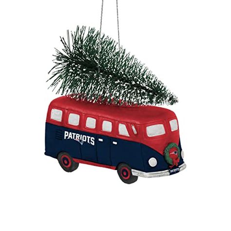 Retro Bus, Struggle Bus, Hanging Christmas Tree, With Christmas Tree, Houston Texans, Buffalo Bills, New York Giants, New England Patriots, Tree Ornament