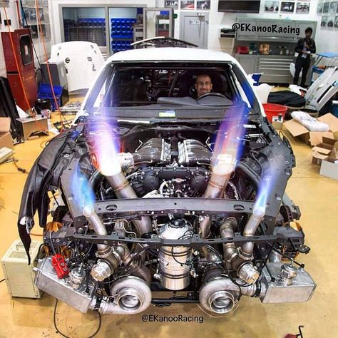 horsepowerpost: “Caption this #nissangtr Via @ekanooracing #nissangtr #nissan #gtr #hppost #dragrace #dragracing #flames #boost #illest #importtuner #stance #enginebay #engineporn #carporn... Kereta Sport, Gtr Nissan, Rare Cars, R35 Gtr, Turbo Car, Best Jdm Cars, Custom Muscle Cars, Drag Racing Cars, Nissan Silvia