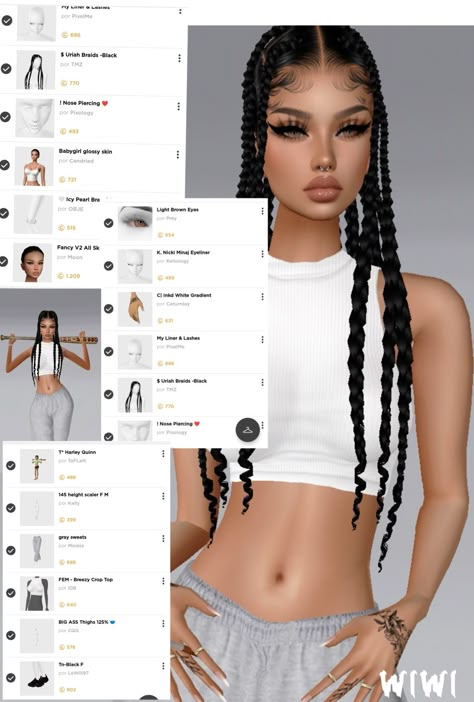 Imvu Faces Names, Imvu Female Avatar, Imvu Avi Ideas Under 4000, Imvu Outfits Ideas Cute Y2k, Imvu Body Scales Ideas, Imvu Heads Names, Imvu Accessories, Imvu Looks, Imvu Face Ideas