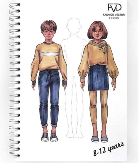 Kids Fashion Illustration Sketches, Kids Figure Drawing, Kids Croquis Illustration, Kids Illustration Fashion, Kids Wear Illustration, Kids Croqui, Childrenswear Illustration, Kids Fashion Illustration, Childrens Fashion Illustration