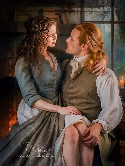 Outlander Tattoos, Outlander Artwork, Outlander Series Sam Heughan, Outlander Clothing, Jamie Outlander, Claire And Jamie, I Will Wait, James Fraser Outlander, Outlander Fan Art