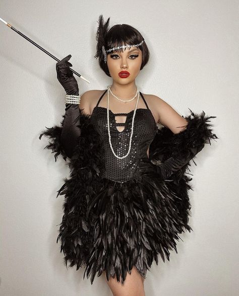 Cabaret Outfit Ideas, 1920 Party Outfit, Cabaret Outfit, 1920s Party Outfit, Moulin Rouge Outfits, Estilo Charleston, Great Gatsby Prom, Gatsby Party Outfit, Gatsby Outfit