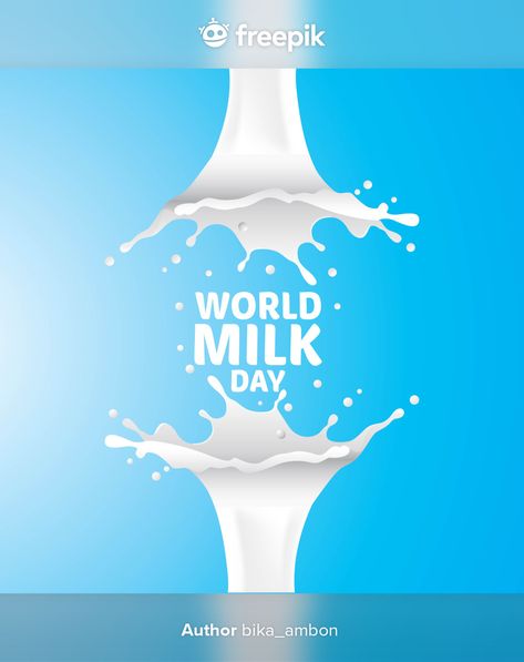 World Milk Day, Uht Milk, Brown Acrylic Nails, Got Milk, Brown Acrylic, About World, Packaging Design Inspiration, Post Design, Vector Background