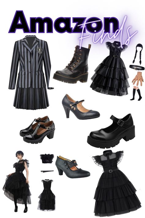 Wednesday, Adams Family Costume ideas Super cute dress great for Halloween, Wednesday bounding or cosplay... or just everyday fun! Wednesday, Adams Family must haves. Fun Wednesday, Adams Family Amazon must have! #affiliate #toystory #earnscommissions #amazonaffiliatelink #wednesdayaddams #wednesdaynetflix #halloween #halloweencostume #wednesdaycostume Homemade Wednesday Addams Costume, Wednesday Costume Diy, Diy Wednesday Addams Costume, Adams Family Costume, Halloween Wednesday, Family Costume Ideas, Wednesday Costume, Wednesday Addams Costume, Wednesday Adams