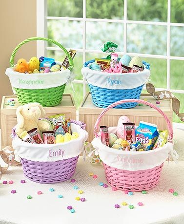 Personalized Easter Baskets, Easter Basket Ideas 7-9 Girl, Box Candy Easter Basket, Wicker Easter Basket, Easter Hamper, Fun Easter Baskets, Unique Easter Baskets, Diy Easter Eggs, Creative Easter Baskets