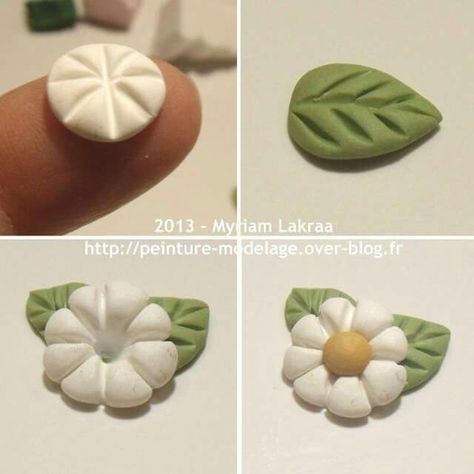 Kue Fondant, Polymer Clay Kunst, Fondant Flower Tutorial, Polymer Flowers, Fimo Polymer Clay, Tanah Liat, Fondant Flowers, Polymer Crafts, Fondant Figures