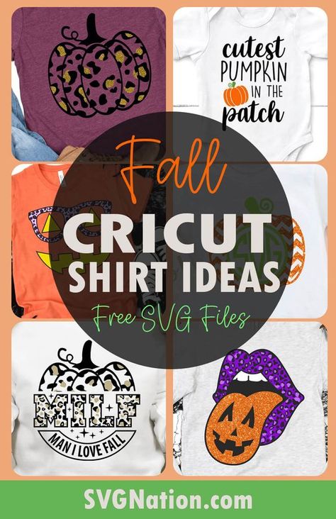 Diy Cricut Halloween Shirt, Svg Thanksgiving Shirts, Halloween Shirt Design Ideas, Free Fall Svgs For Cricut, Fall Htv Shirt Ideas, Diy Fall Shirts Vinyl, Cricut Halloween Shirt Ideas, Fall Cricut Shirts, Fall T Shirt Design Ideas