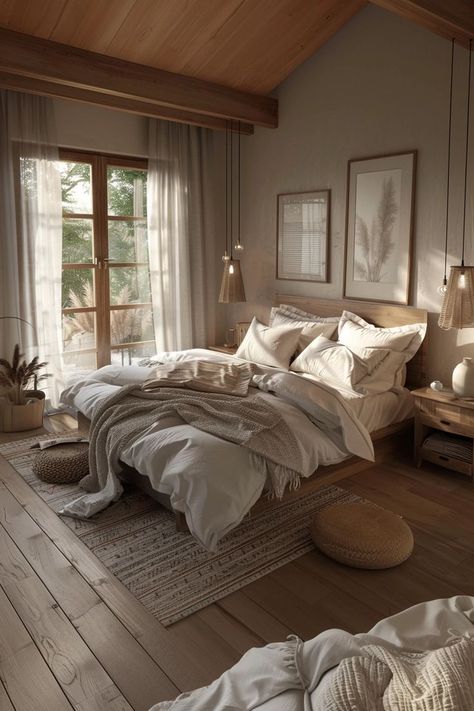 "Transform your space with Scandinavian Bedroom Ideas! 🛏️🌿 Embrace simplicity and elegance with clean lines, neutral colors, and natural materials. Add cozy touches like soft textiles, warm lighting, and minimalist decor to create a serene and inviting atmosphere. Discover the beauty of Scandinavian design and turn your bedroom into a tranquil retreat. 🕯️✨ #ScandinavianBedroom #MinimalistDesign #HomeDecor" Bedroom Scandinavian Style, Scandinavian Bedroom Ideas, Making The Bed, Tranquil Retreat, Scandinavian Bedroom, High Quality Bedding, Scandinavian Interior Design, Premium Bedding, Dream House Plans