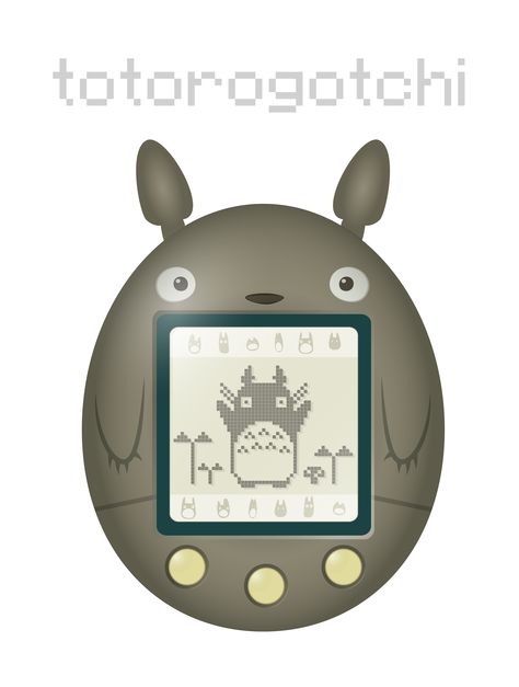 Karianne Hutchinson Art illustration Totoro Tamagotchi studio ghibli miyazaki My Neighbor Totoro Totoro Stuff, Studio Ghibli Things, Totoro Merchandise, Cute Diy Room Decor, Sopot, Studio Ghibli Art, My Neighbor Totoro, Ghibli Movies, Ghibli Art